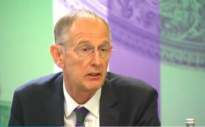 Wimbledon chief Richard Lewis talks about the enhanced anti-doping and anti-corruption measures. — Screen grab off Reuters video