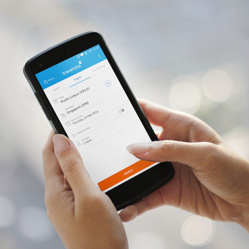 Mobile apps such as Traveloka makes it easier for travellers to find cheap flights, anytime and anywhere. — Picture courtesy of Traveloka