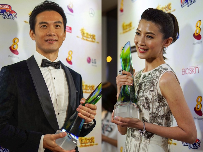 The winners of this year's Best Actor and Best Actress are Qi Yu Wu and Jeanette Aw for 'The Dream Makers 2'. u00e2u20acu201d TODAY pic