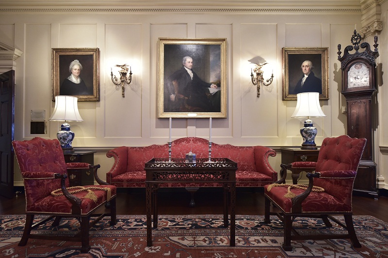 The John Quincy Adams State Drawing Room at the State Department. u00e2u20acu201d AFP pic