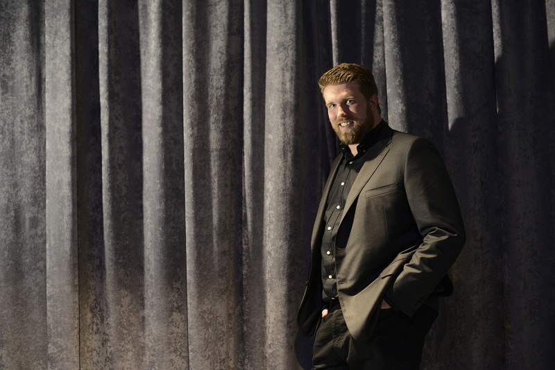 Zach Miko, the first (and so far, only) hunk signed with Brawn at the Intrepid Sea, AIr & Space Museum, for the Jeffrey Fashion Cares benefit, in New York, April 4, 2016. u00e2u20acu201d Picture by Jennifer S. Altman/The New York Times