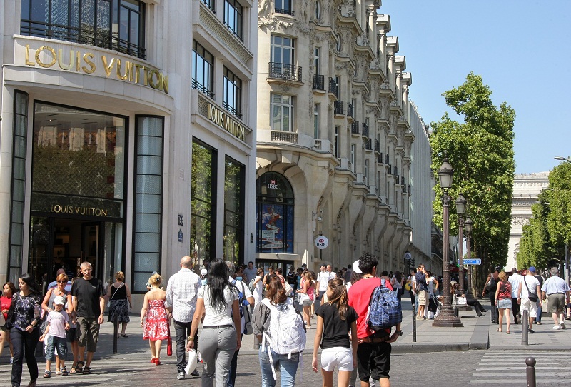 The sight of traffic thundering down Parisu00e2u20acu2122s most famous boulevard was replaced Sunday by people strolling, cycling and taking selfies as the Champs-Elysees went traffic-free. u00e2u20acu201d AFP