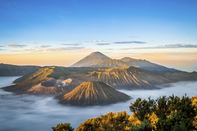 Mount Bromo on the island of Java.