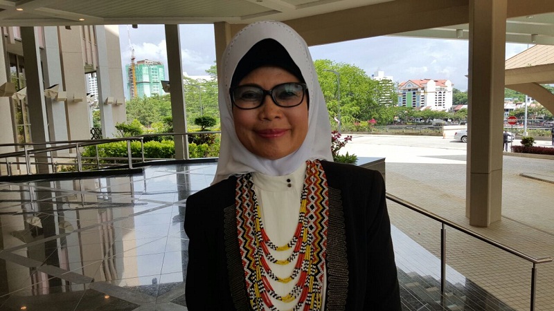 Datuk Fatimah Abdullah was appointed as Minister of Welfare, Women and Community. — Picture by Sulok Tawie