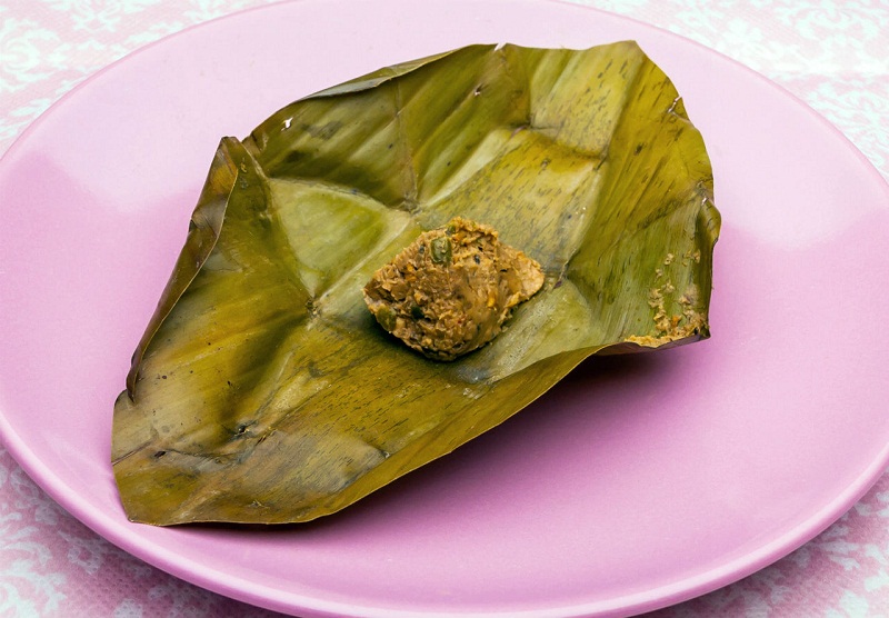 Thai Natto — Thua nao Khaep — fermented in a banana leaf. — Picture courtesy of Noneam/Dreamstime