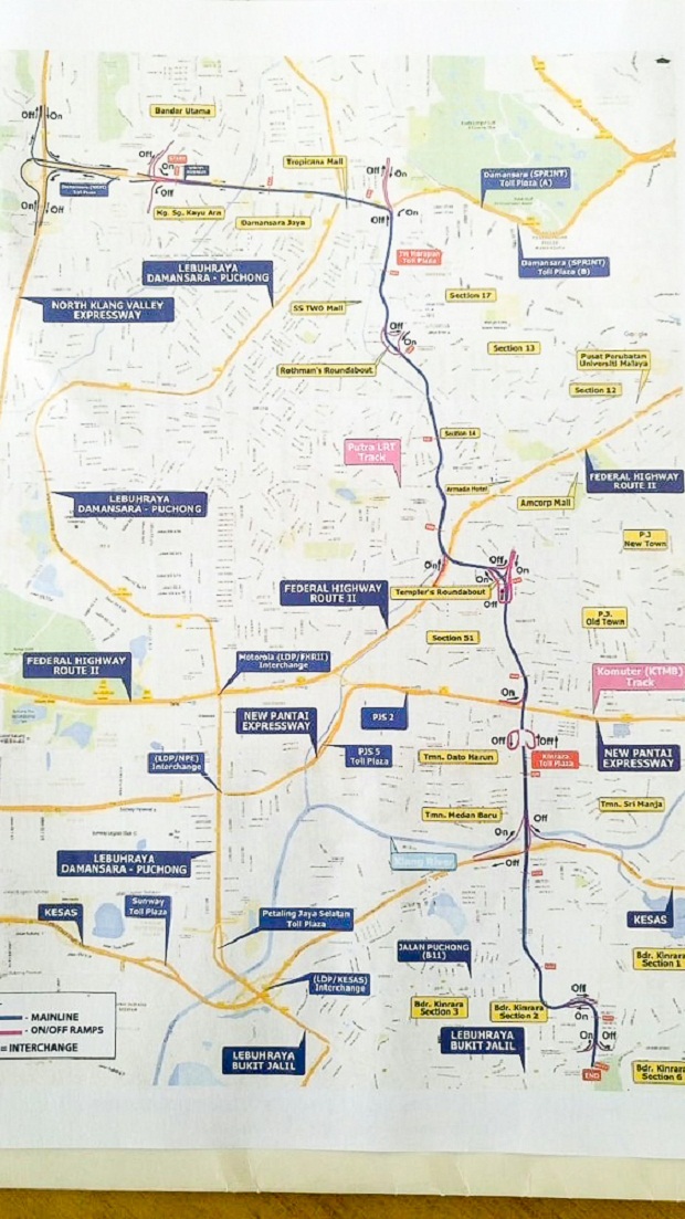 The proposed alignment route for the PJD Link.