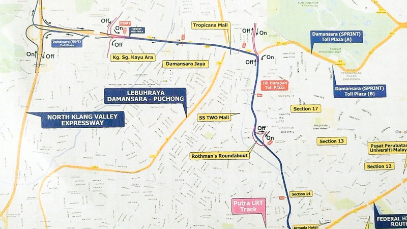 Another copy of proposed alignment route for the PJD Link.