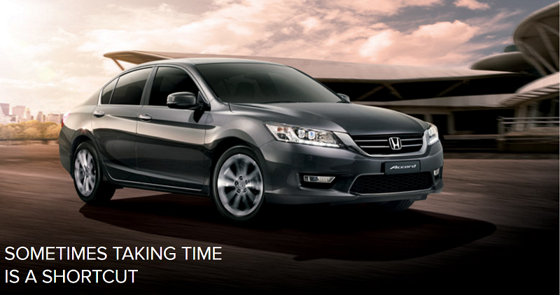 A screen capture from Honda Malaysia's website showing the Accord 2.0.