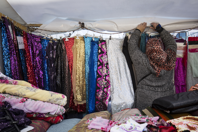 A Turkish market in the Kreuzberg section of Berlin April 22, 2016. Once known for its squatter houses and borderland hipsterism, Kreuzberg today consists of a gentrified and touristy stretch along Bergmannstrasse and a grittier area clustered around the elevated U-Bahn tracks of the Kottbusser Tor. — Picture by Andreas Meichsner/The New York Times