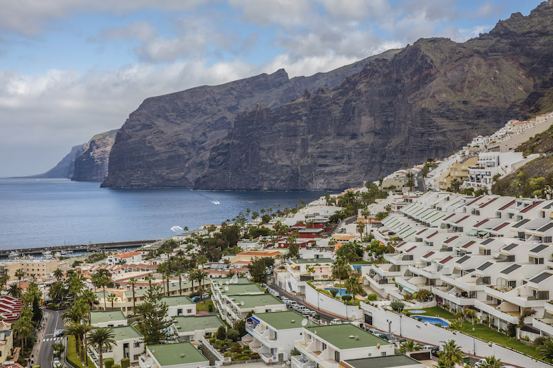 Black cliffs tower over the shore north of Los Gigantes on Tenerife, in Spain’s Canary Islands April 1, 2016. — Picture by Tony Cenicola/The New York Times