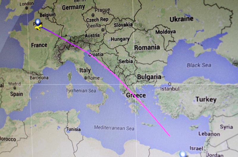 The flight path of EgyptAir flight MS804 from Paris to Cairo is seen on a flight tracking screen May 19, 2016. u00e2u20acu201d Reuters pic