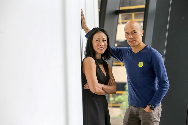 Tan Kheng Hua (left) and Lim Yu-Beng (right), the team behind the play Pearl of the Eastern & Oriental.