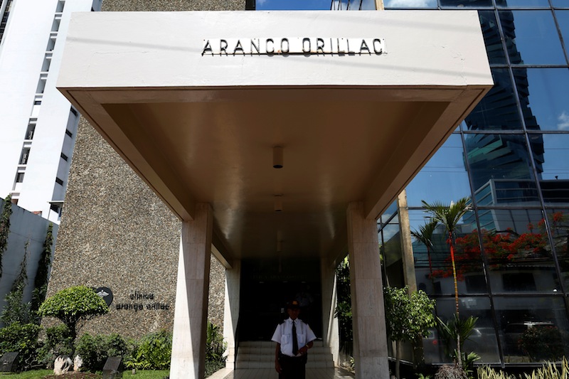 A security officer stands guard at an entrance of Mossack Fonseca law firm office in Panama City May 9, 2016. u00e2u20acu201d Reuters pic