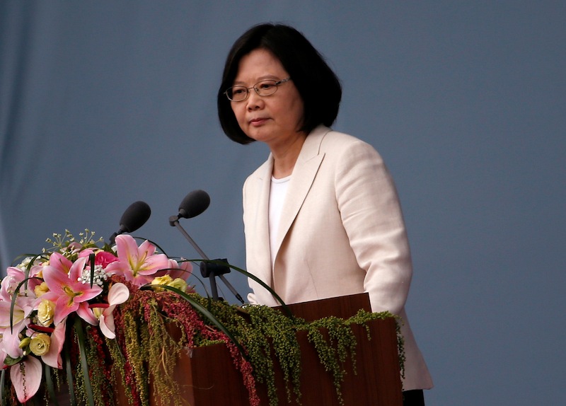 Taiwanu00e2u20acu2122s President Tsai Ing-wen addresses during an inauguration ceremony in Taipei, Taiwan May 20, 2016. u00e2u20acu201d Reuters pic