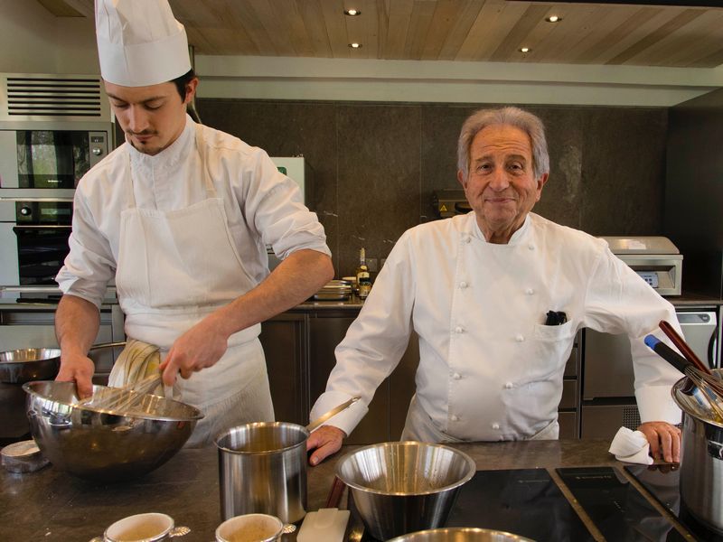 Michel Guu00c3u00a9rard in the kitchen of his cooking school. u00e2u20acu201d Picture by Carla Capalbon