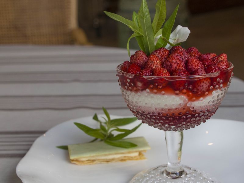 A strawberry dessert. — Picture by Carla Capalbo 