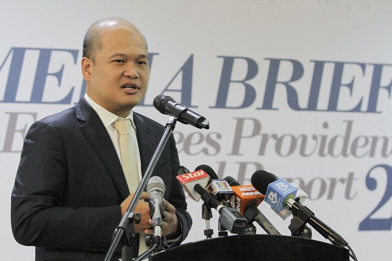EPF chief executive officer, Datuk Shahril Ridza Ridzuan speaks during media briefing on Annual Report 2015 in Kuala Lumpur May 3, 2016. u00e2u20acu2022 Picture by Yusof Mat Isa
