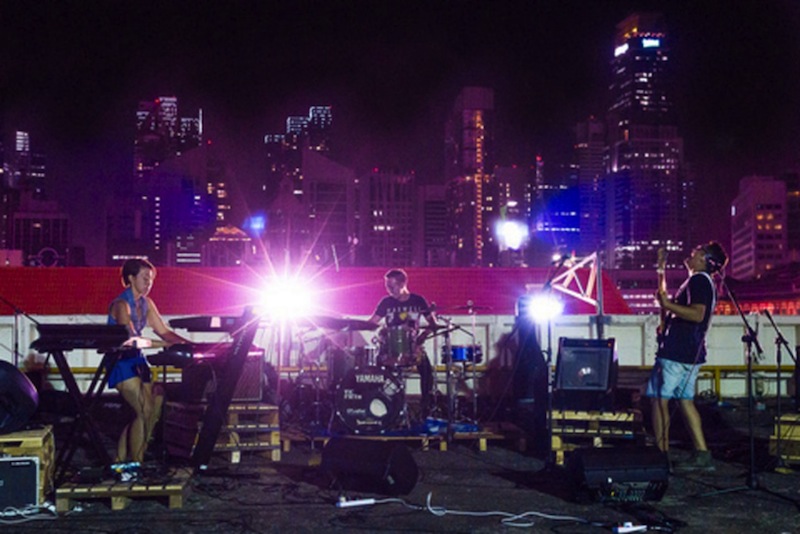 Indie trio TAJ (with Tim De Cotta, right), taking the stage at Getai Electronica, which was organised by Getai Group last year courtesy of Getai Group. u00e2u20acu201d TODAY pic
