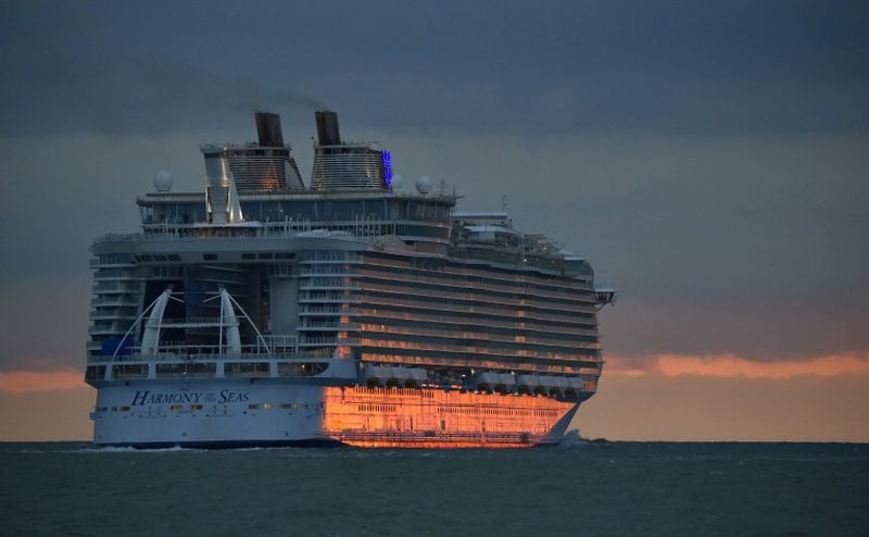 The Harmony of the Seas it is the widest cruise ship ever built, while its 362-metre length makes it 50 metres longer than the height of the Eiffel Tower. u00e2u20acu2022 AFP pic
