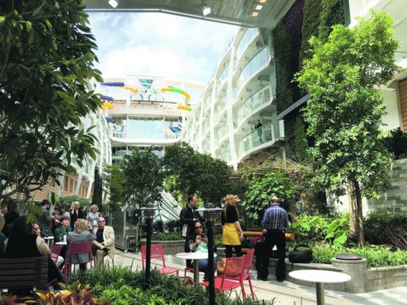 A greenery-filled Central Park is one of the neighbourhoods in Harmony of the Seas. ― Picture by Celine Asril/TODAY