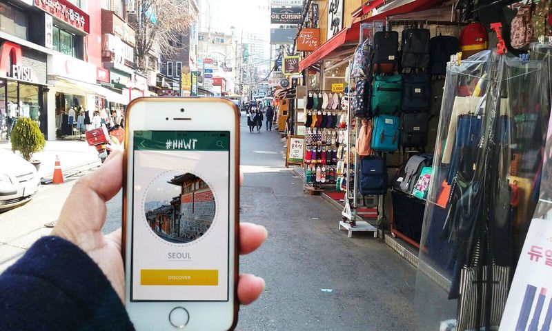 The Have Halal Will Travel (HHWT) app being used in Seoul, South Korea. u00e2u20acu201dPictures courtesy of Have Halal Will Travel