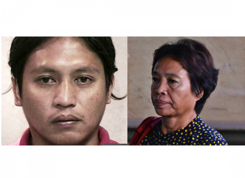 A composite image of Kho Jabing and his mother Lenduk Baling. His mother was in court this morning to hear the outcome of his appeal. u00e2u20acu201d TODAY pic