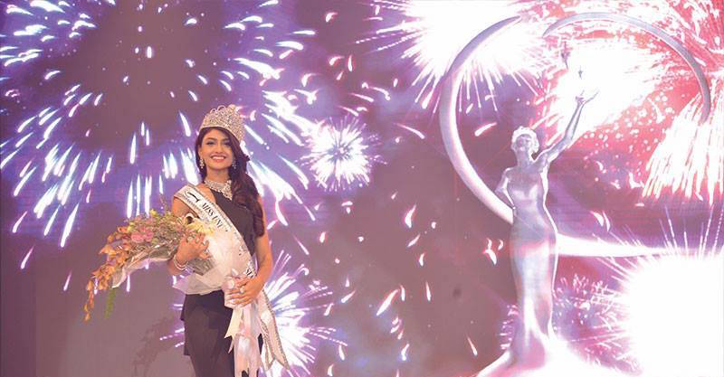 Miss Universe Malaysia Kiran Jassal just after she was crowned earlier this year. u00e2u20acu201d Picture via Miss Universe Malaysia official Facebook page