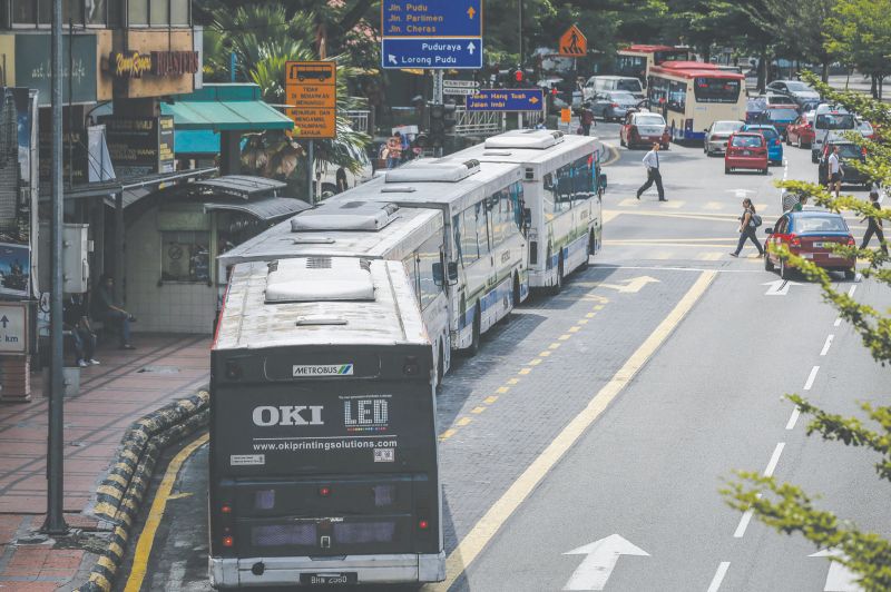 The Kotaraya complex is a busy stop for the Metrobus. u00e2u20acu201d Picture by Firdaus Latif