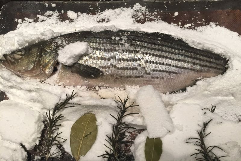 A whole fish cooked inside a dome of kosher salt looks beautiful and is easy to make. u00e2u20acu2022 Reuters pic