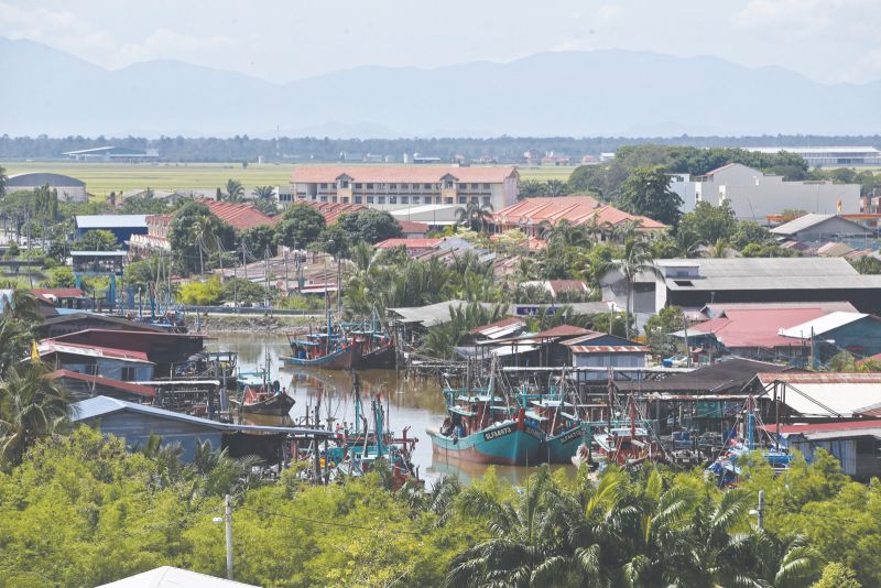 A postcard-pretty fishing village in Sungai Besar. The town is expected to be a hive of activity in the run-up to the by-election on June 18. u00e2u20acu201d Picture by Azneal Ishak
