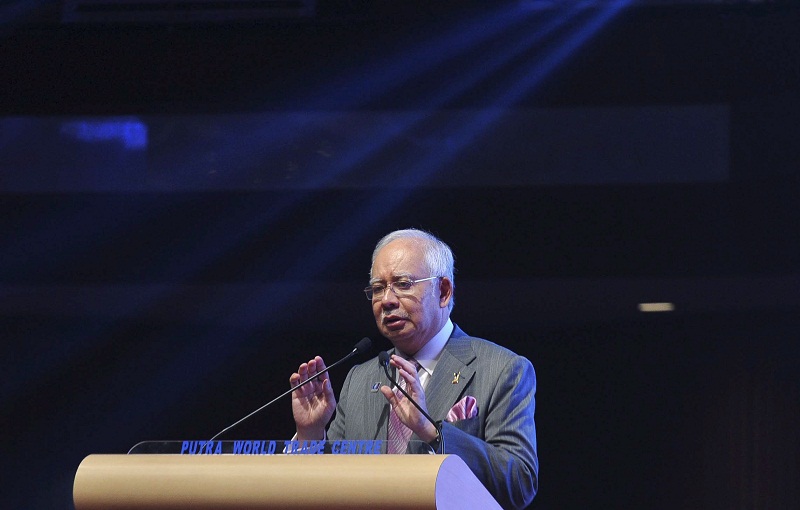Perdana Menteri Datuk Seri Najib Razak berucap pada Permata International Conference 2016 di Pusat Dagangan Duni Putra hari ini. u00e2u20acu201d Foto Bernama