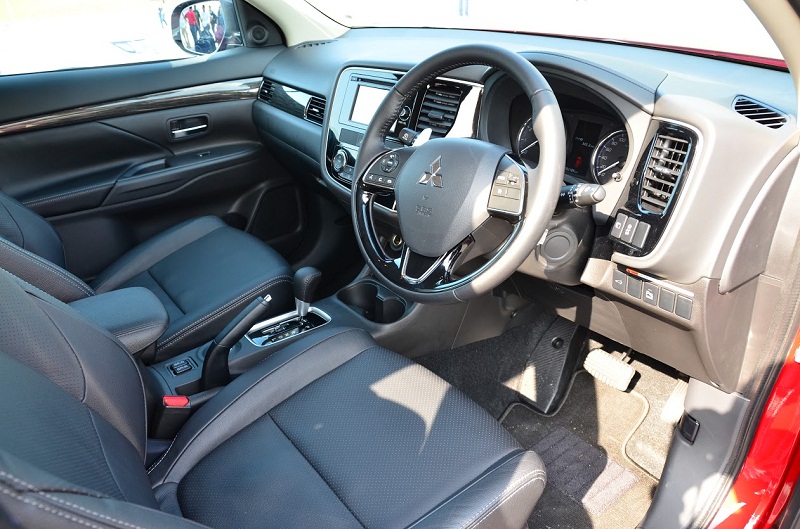 The Mitsubishi Outlander has a very car-like interior.