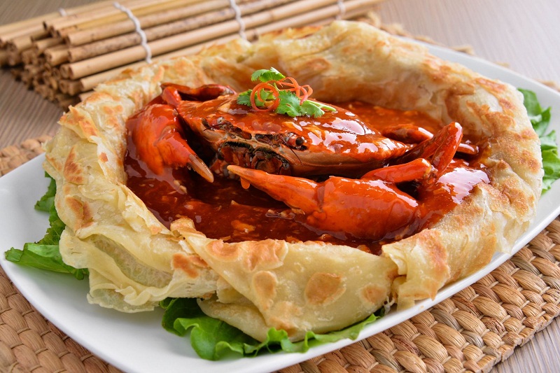 Chilli Crab in Prata Bag at The Singapore Favourite Food Village. u00e2u20acu201d TODAY pic