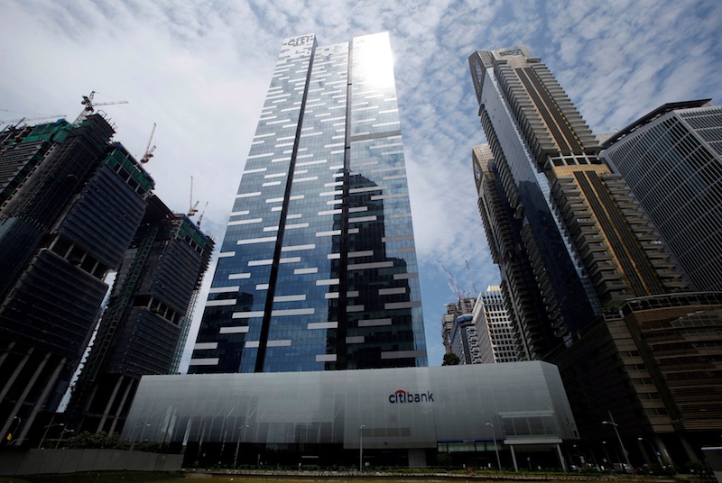 A general view of Asia Square Tower 1 (centre) in Singapore's financial district June 6, 2016. u00e2u20acu201d Reuters pic