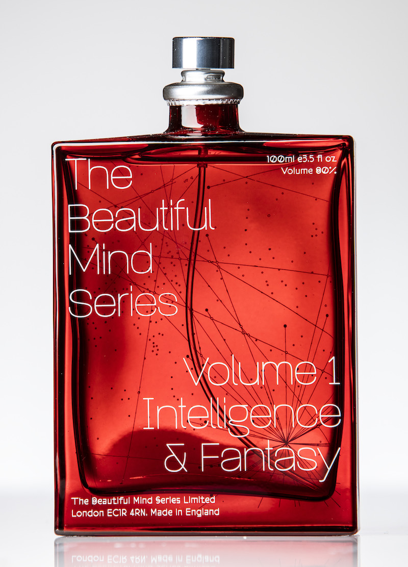 A bottle of perfume from The Beautiful Mind Series, described as a rose-heavy unisex scent, in New York, May 25, 2016. — Picture by Tony Cenicola/The New York Times