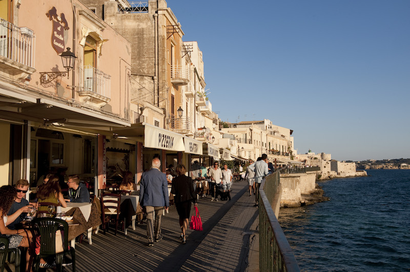 A boardwalk near the Hotel des Etrangers in the Sicilian city of Syracuse, Italy, May 22, 2016. — Picture by Susan Wright/The New York Times