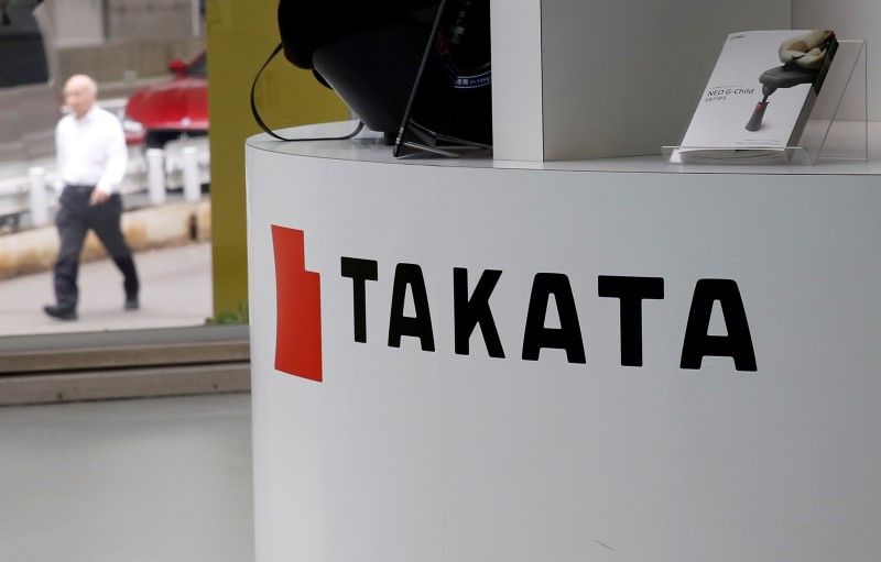 The logo of Takata Corp is seen on its display at a showroom for vehicles in Tokyo, Japan, May 11, 2016. u00e2u20acu201d Reuters pic