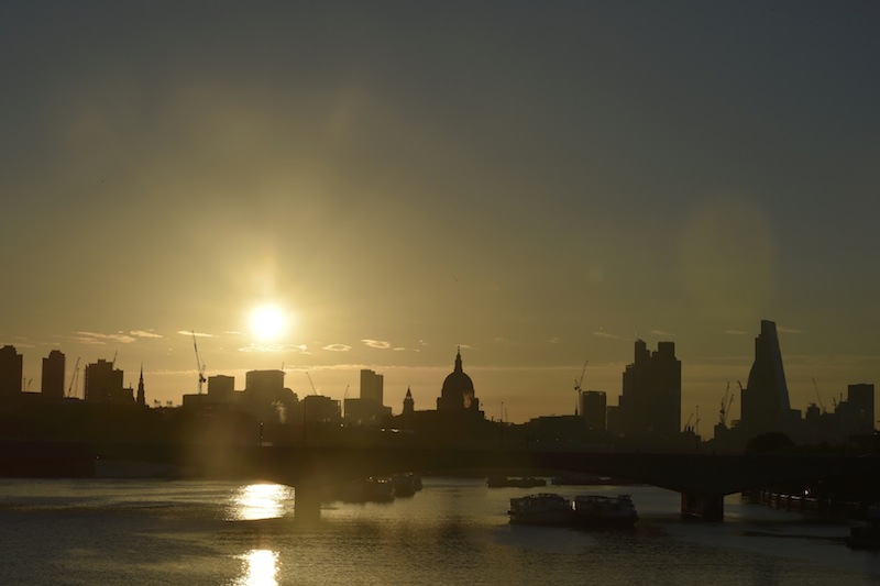 Dawn breaks over the City of London, Britain June 24, 2016. u00e2u20acu201d Reuters pic