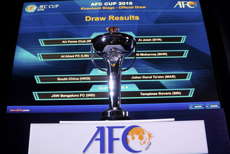 Jadual lengkap seri rasmi bagi 2016 peringkat kalah mati AFC Champion League dan Piala AFC, yang diadakan di sebuah hotel di Petaling Jaya 9 Jun 2016. u00e2u20acu201d Foto Bernama