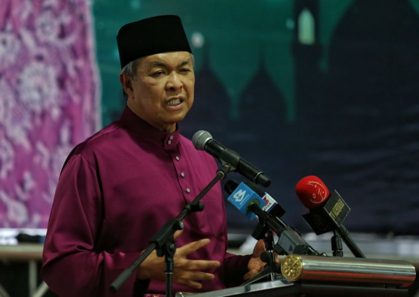 Deputy Prime Minister Datuk Seri Dr Ahmad Zahid Hamidi speaks before breaking fast with fellow ministers and officials at his residence in Sri Satria, Putrajaya June 23, 2016. u00e2u20acu2022 Picture by Saw Siow Feng