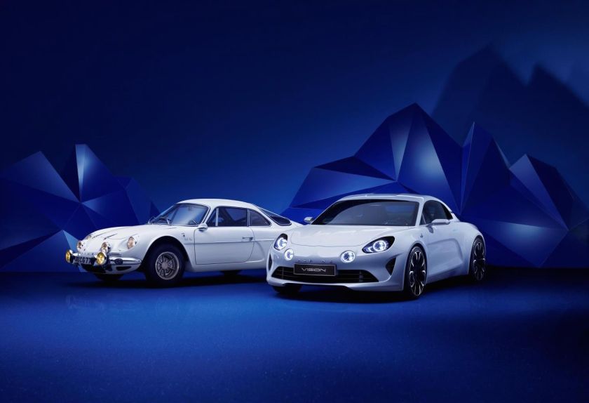 The Alpine A110 (left) and the Alpine Vision. u00e2u20acu201d AFP pic