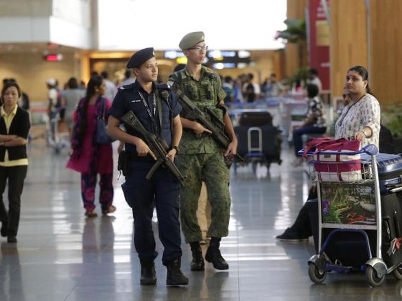 Following the Istanbul airport attack, security has been tightened at checkpoints and key transport nodes. u00e2u20acu2022 Picture by Wee Teck Hian/TODAY
