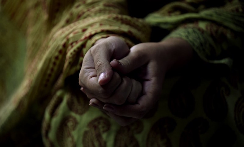 Sadaf Mehmood, 31, talks during an interview with AFP at her house in Bhopal April 28, 2016. u00e2u20acu201d AFP pic 