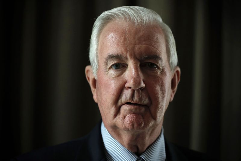 World Anti-Doping Agency (WADA) president Sir Craig Reedie after a media symposium at Lordu00e2u20acu2122s cricket ground in London June 20, 2016. ADRIAN DENNIS / AFP