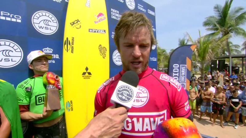 Winner of the Puerto Escondido Challenger Grant Baker from the Reuters video.