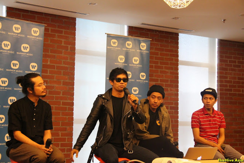 Hujan members answer questions during the interview with TheHive.Asia.