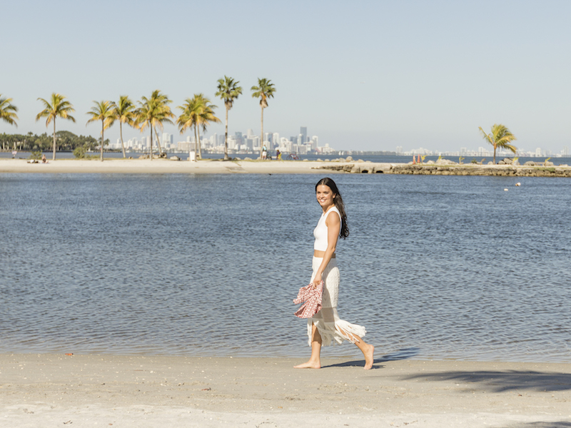 An undated handout photo of Katie Lee, author and host of the Food Network show u00e2u20acu02dcThe Kitchen,u00e2u20acu2122 on the beach in Miami. u00e2u20acu201d Picture courtesy of Cooking Channel via The New York Times