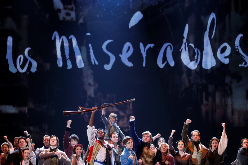 The cast of Les Miserables performs during the American Theatre Wing's 68th annual Tony Awards at Radio City Music Hall in New York, June 8, 2014. u00e2u20acu201d Reuters pic