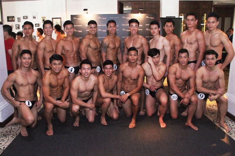 The 20 Finalists of the Junior Manhunt Singapore 2016, in their swimwear at the Manhunt 2016 Press Conference, held at Alkaff Mansion in Singapore June 15, 2016. u00e2u20acu201d TODAY pic