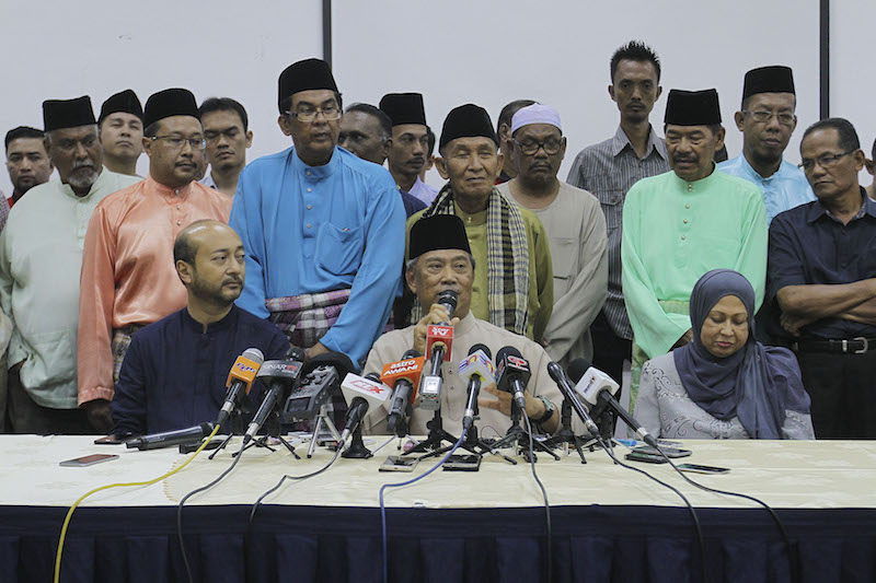 Former Umno deputy president Tan Sri Muhyiddin Yassin speaks during a press conference in Kuala Lumpur June 26, 2016. u00e2u20acu201d Picture by Yusof Mat Isa